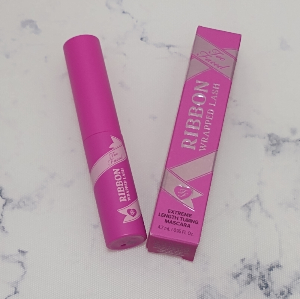 Too Faced Ribbon Wrapped Lash Extreme Length Tubing Mascara Travel Size .16 Oz